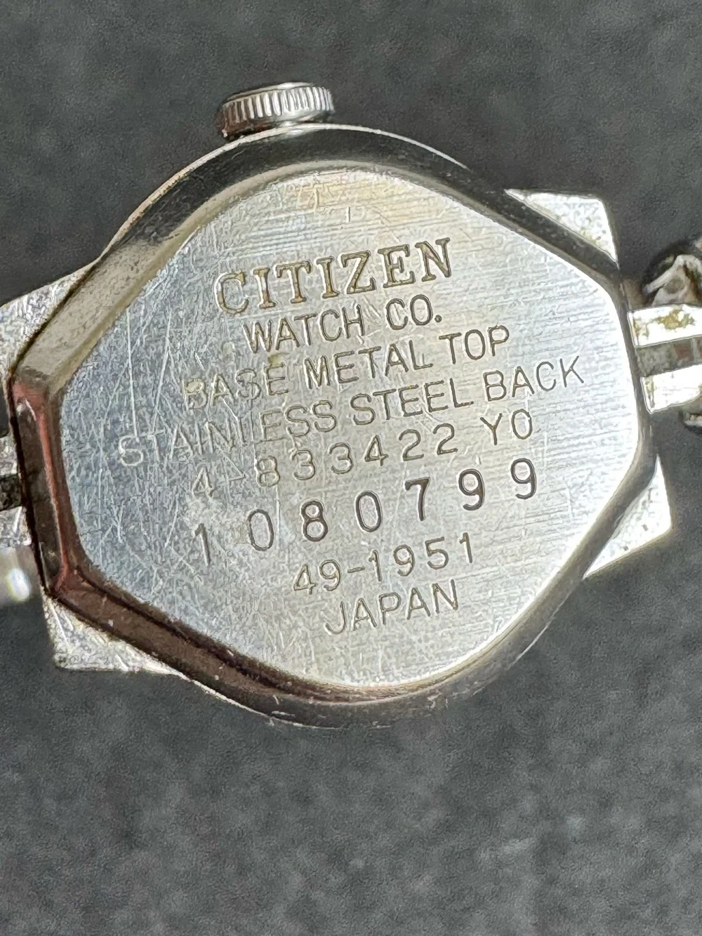 Vintage Citizen Watch Dainty Ladies Silver Tone Small Womens